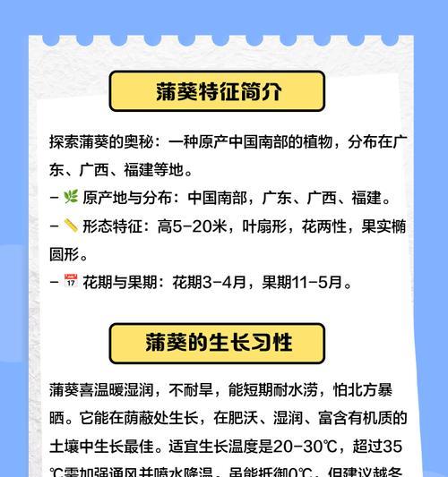探秘蒲葵干叶子的奥秘（揭开蒲葵干叶子的制作过程及其用途）-第2张图片-绿意生活